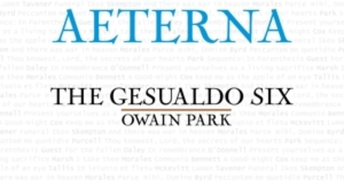 Gesualdo Six Owain Park, The - Lux Aeterna | Sounds Recordstore Venlo